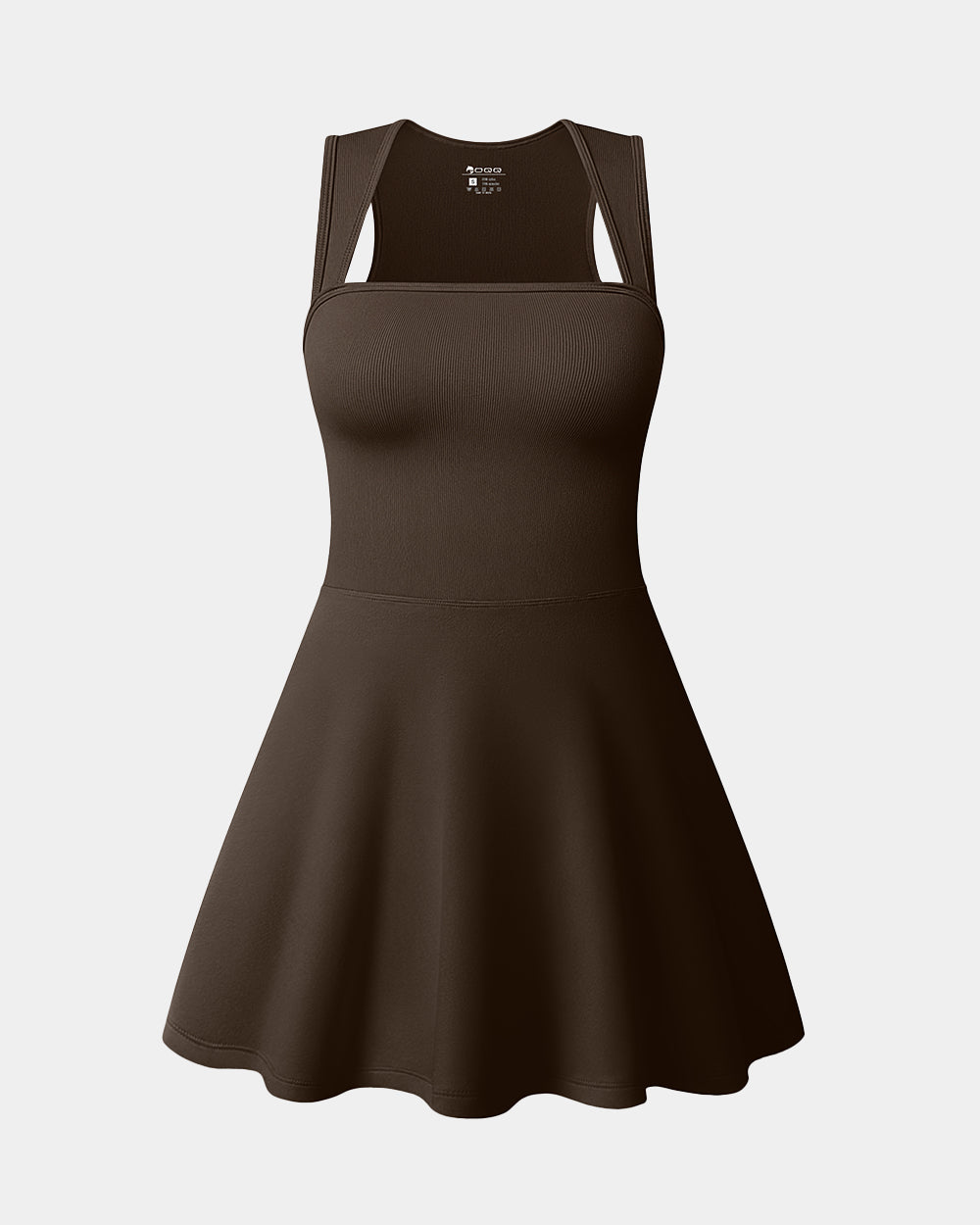 Sleeveless Tank Top Stretch Flare Mini Dresses