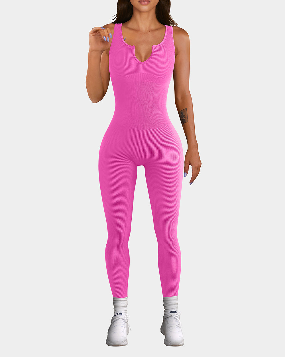 Cloud-Shaped Collar Sport Jumpsuits