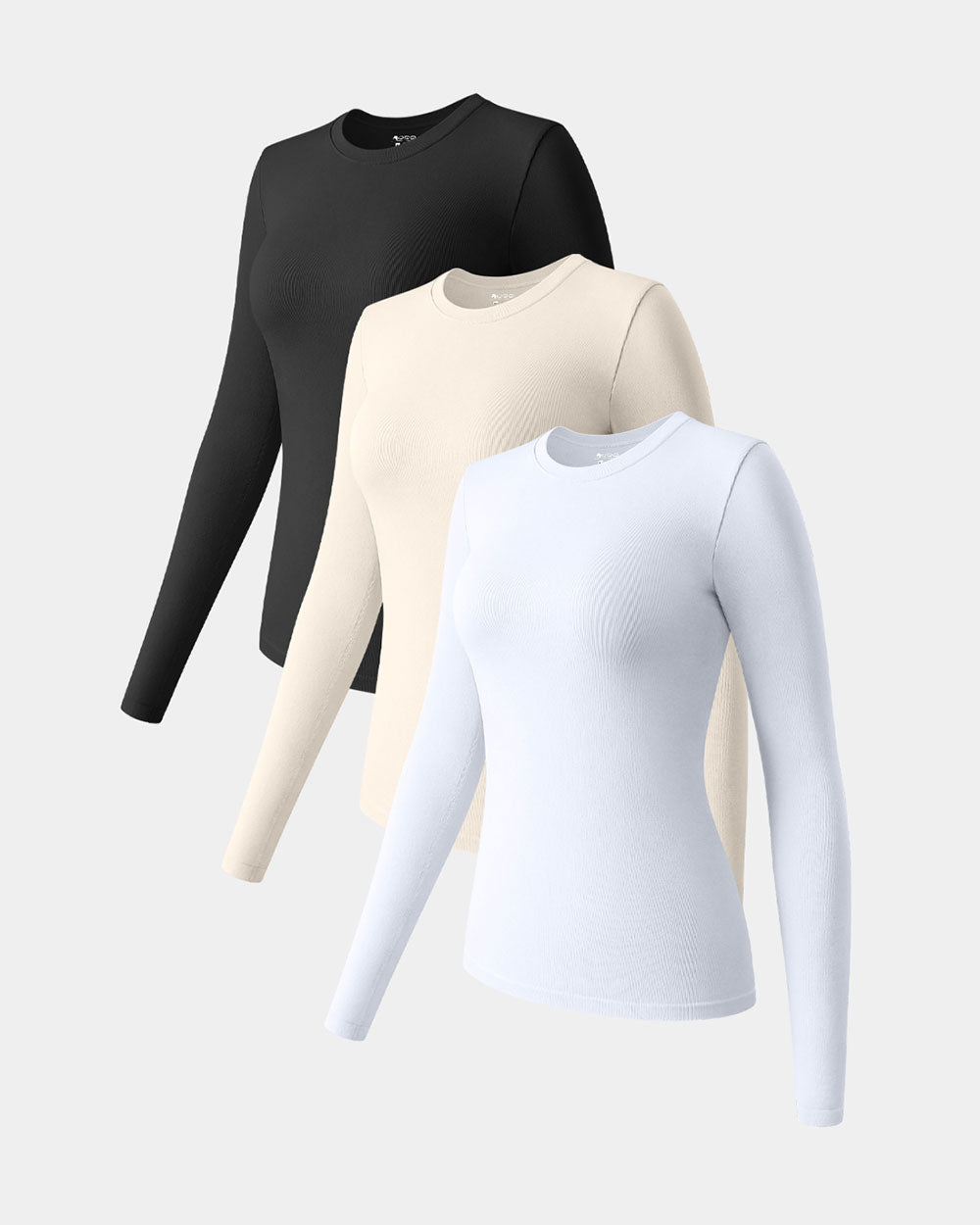 Long Sleeve Crew Neck Tops