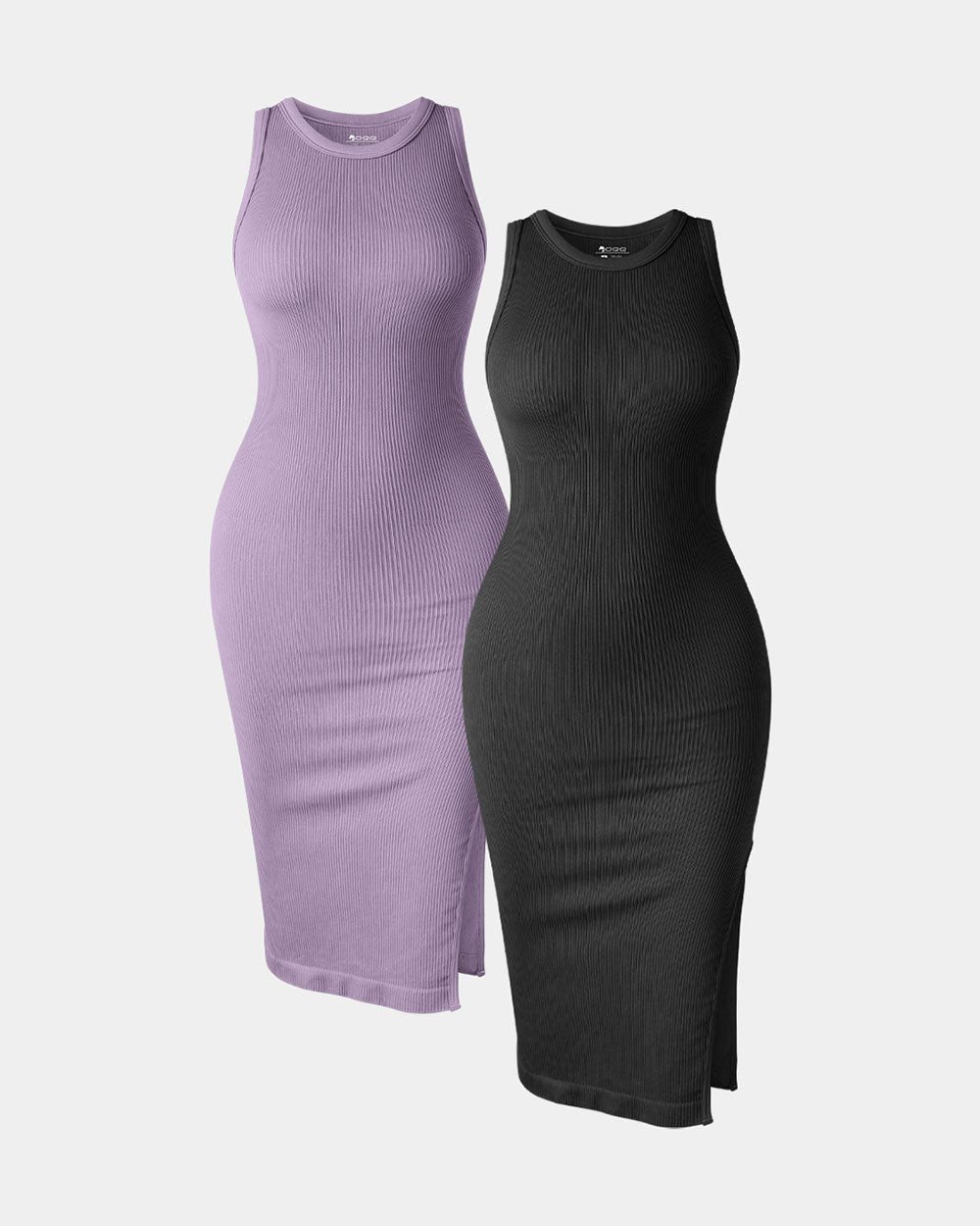 Halter Neck  Split Tank Dresses