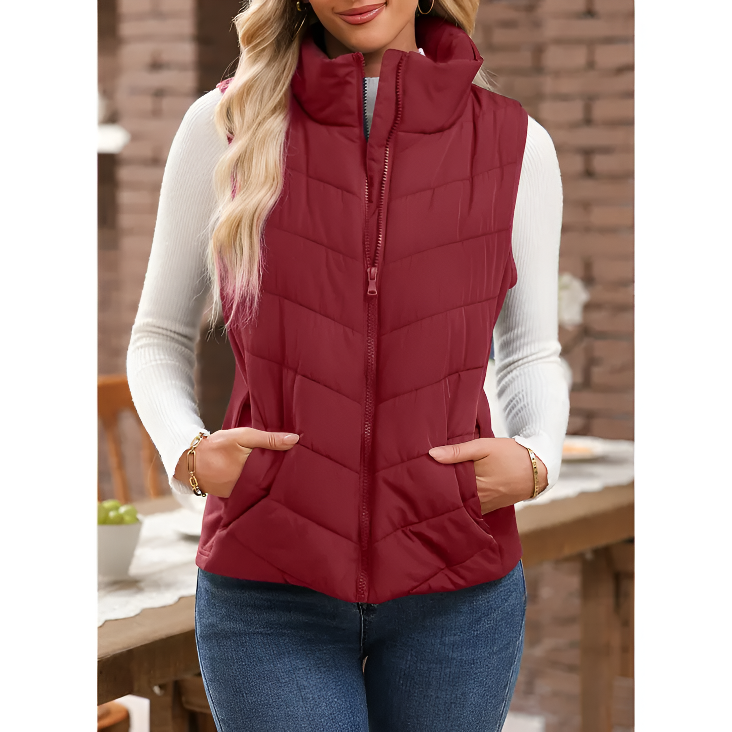 Aveline Quilted Puffer Vest