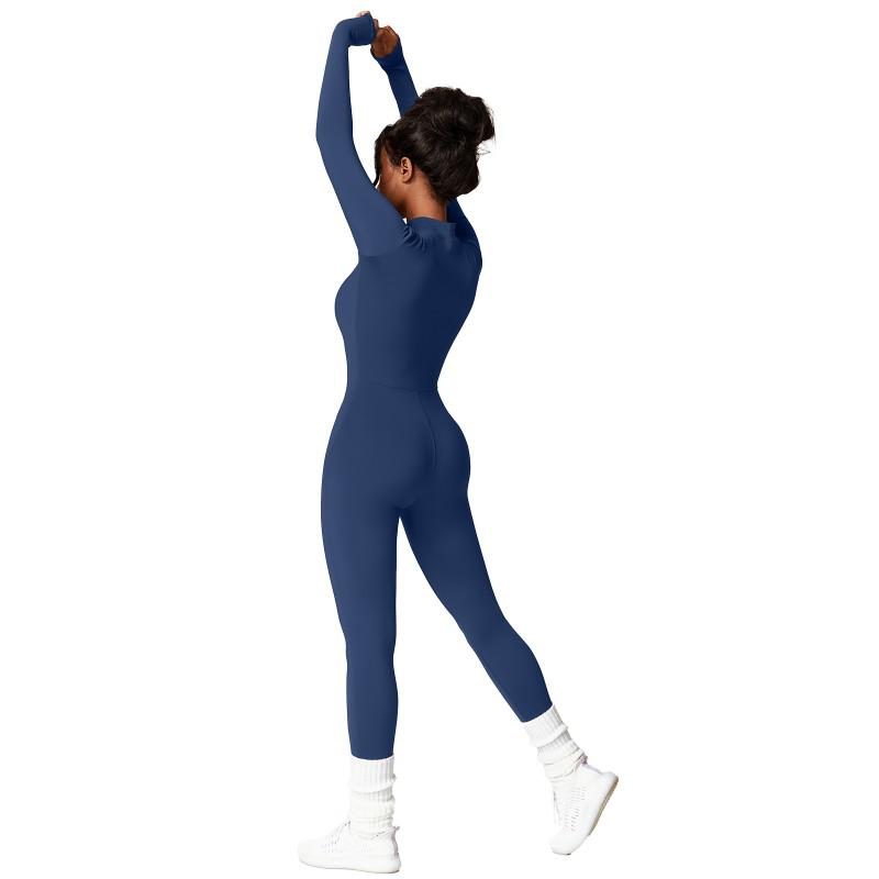 Aveline Thermal Jumpsuit – Long Sleeve Zip-Up One-Piece