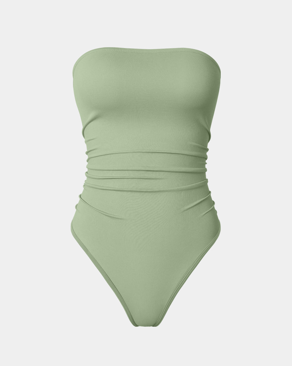 Strapless Ruched Stretch Bodysuits