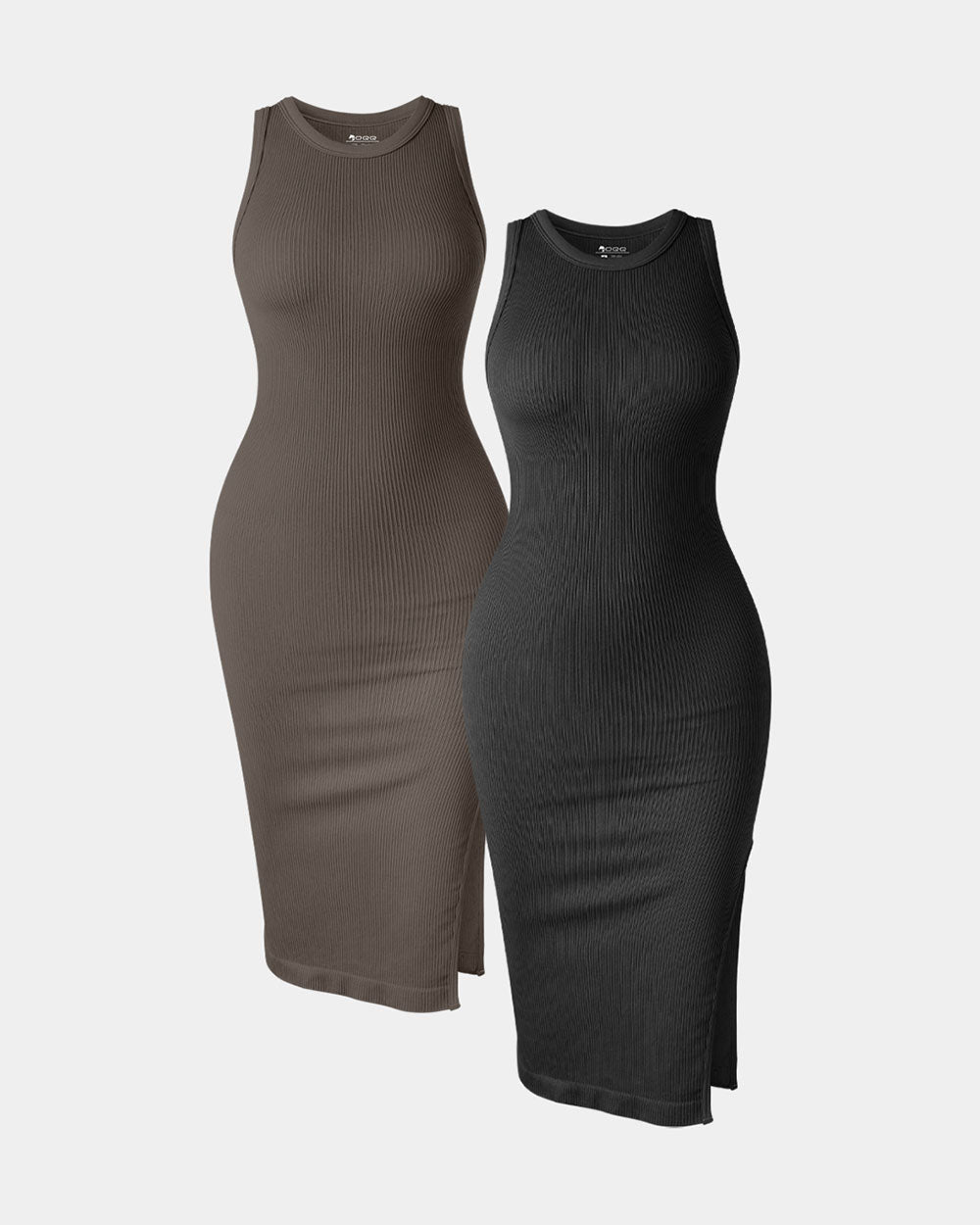 Halter Neck  Split Tank Dresses