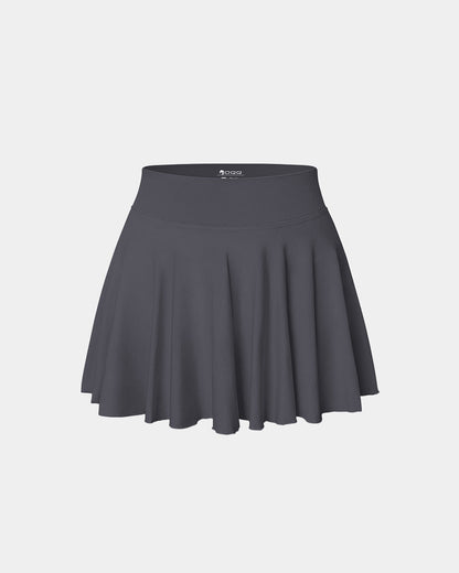 Casual A-line Skirt with Pockets