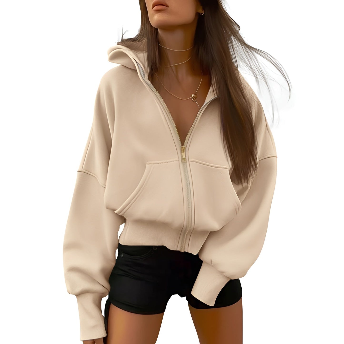 Aveline Zip Fleece Hoodie