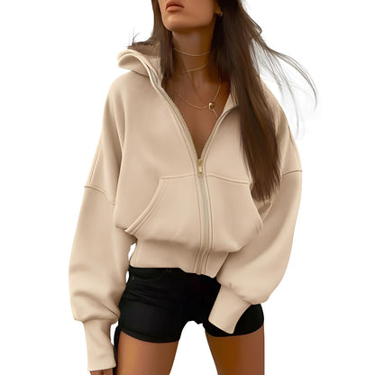 Aveline Zip Fleece Hoodie