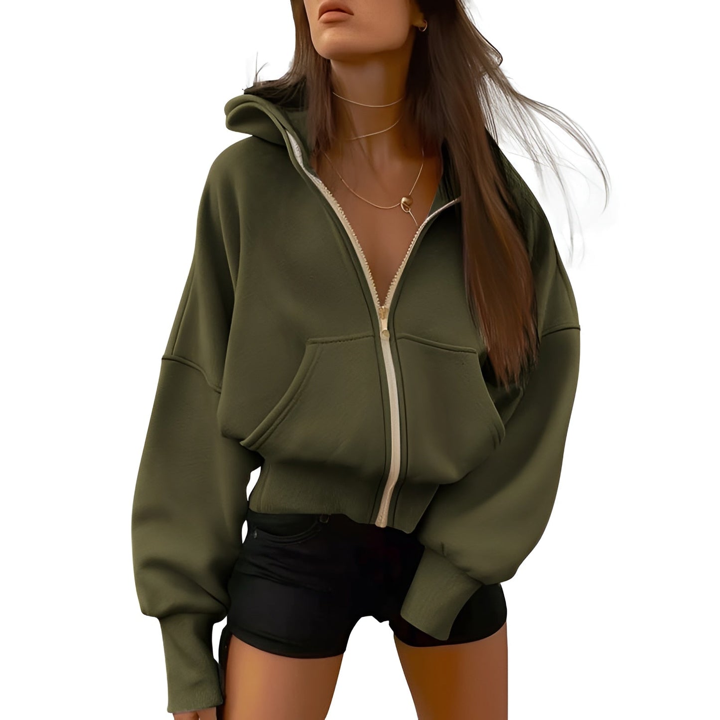 Aveline Zip Fleece Hoodie