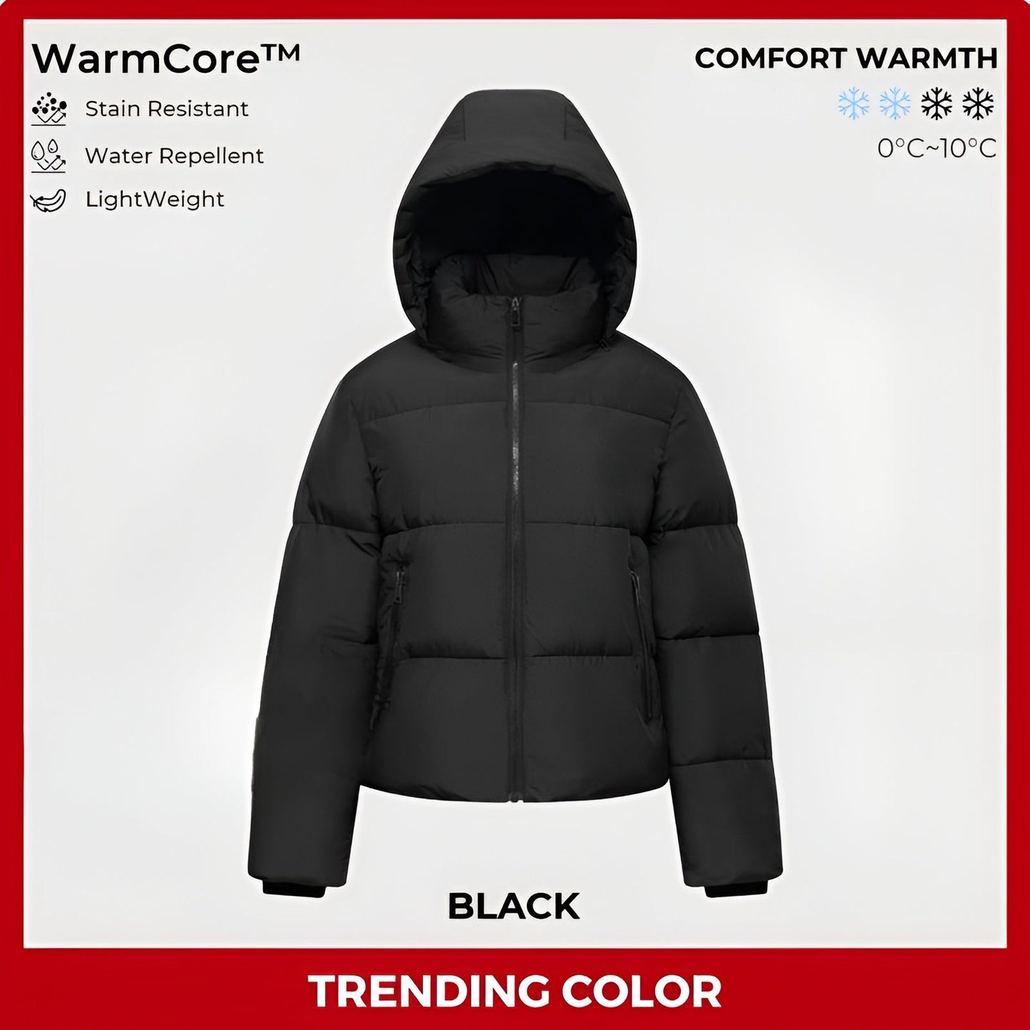 Aveline Fitted Hooded Puffer Jacket