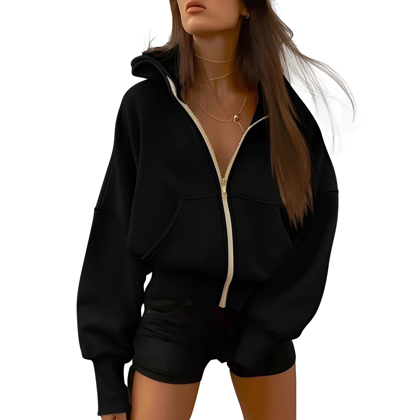 Aveline Zip Fleece Hoodie