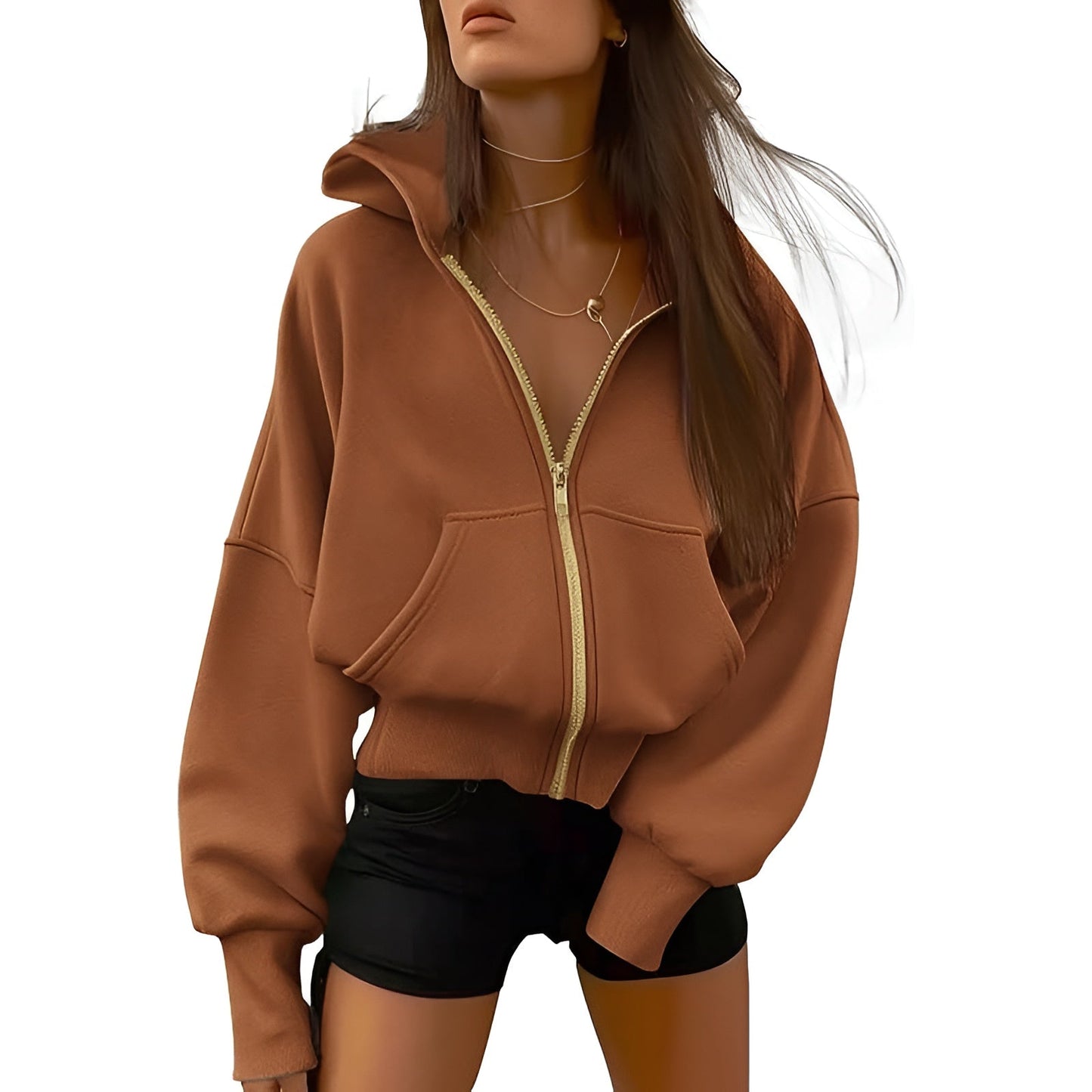 Aveline Zip Fleece Hoodie