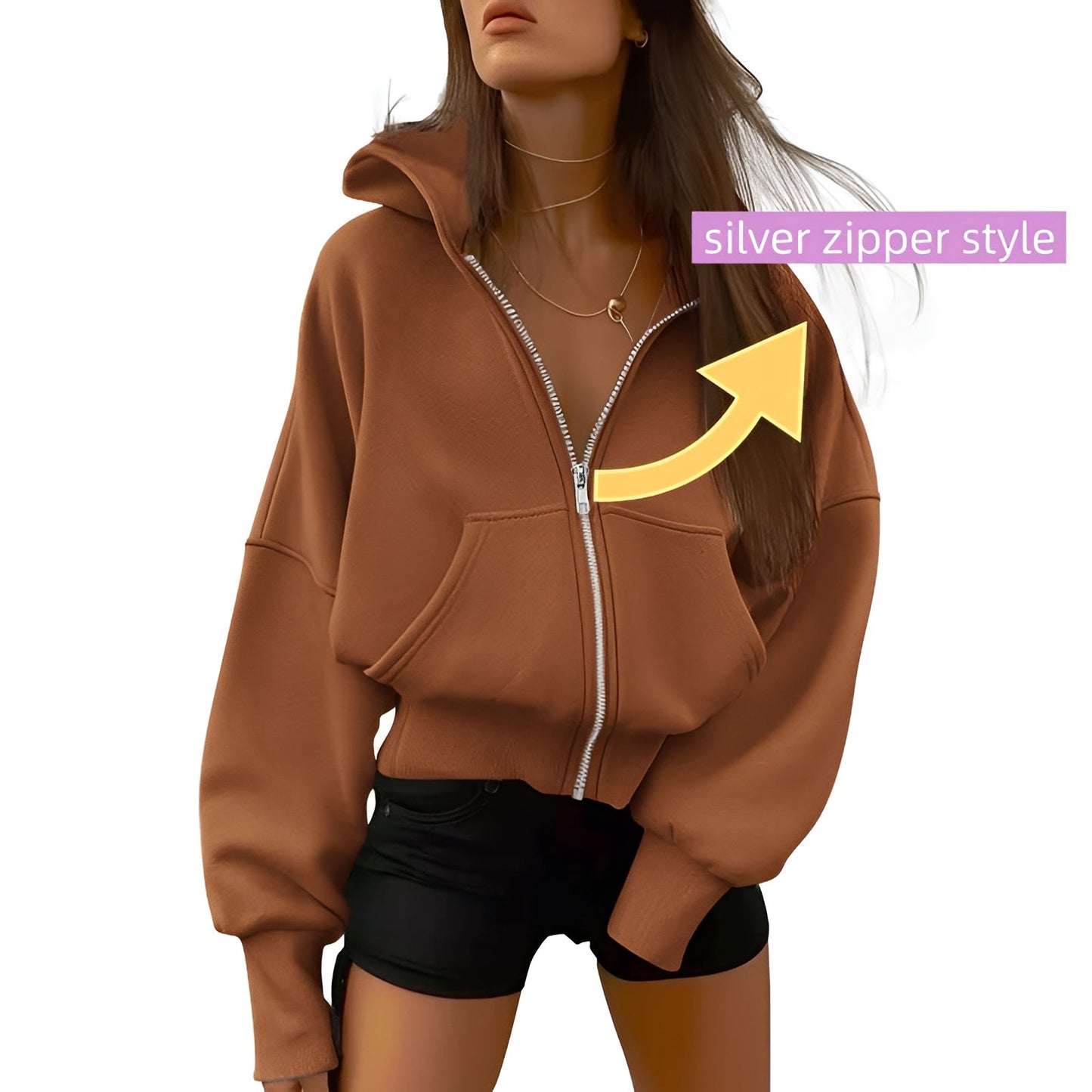 Aveline Zip Fleece Hoodie