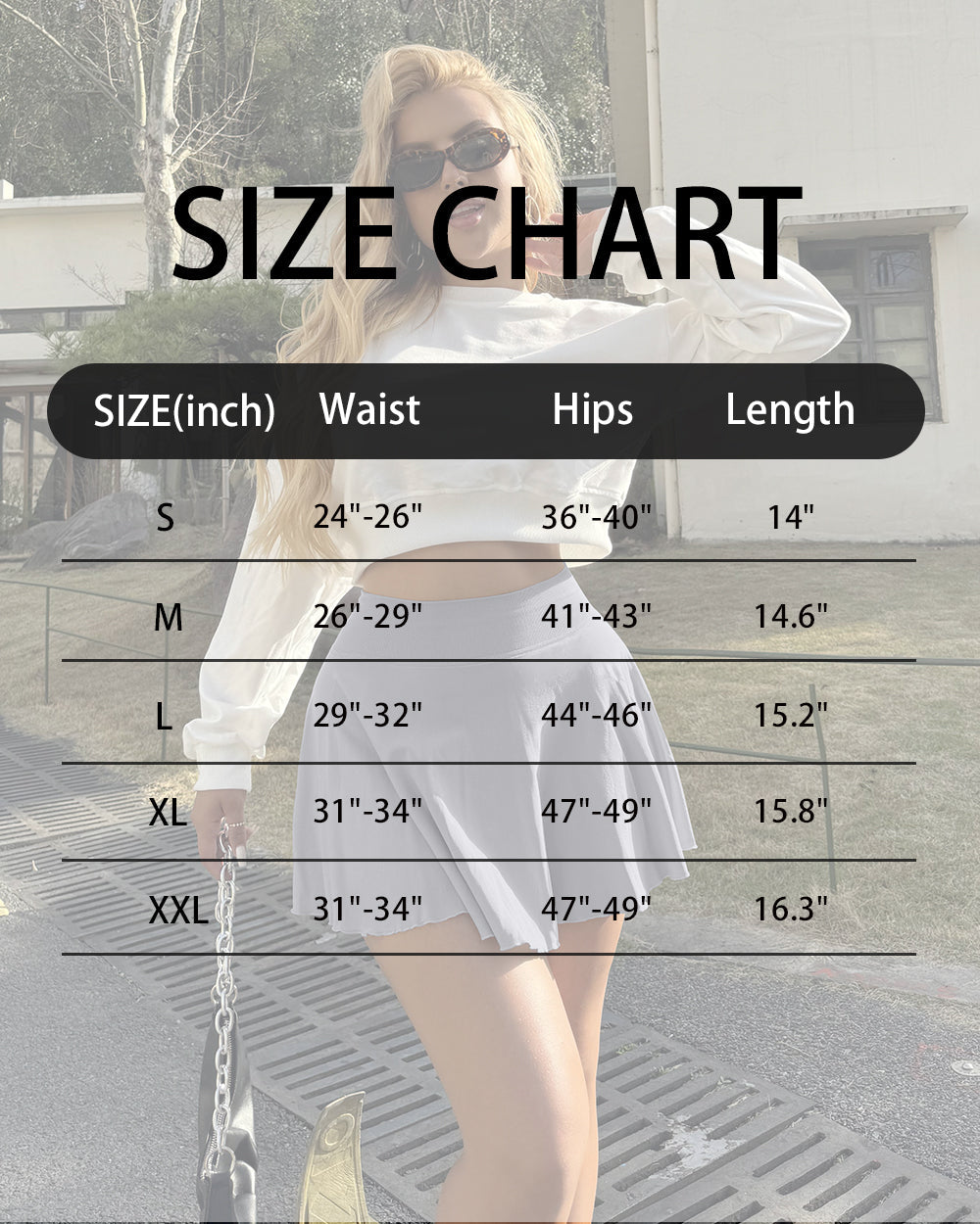 2 in 1 Basic Flared Mini Skirts
