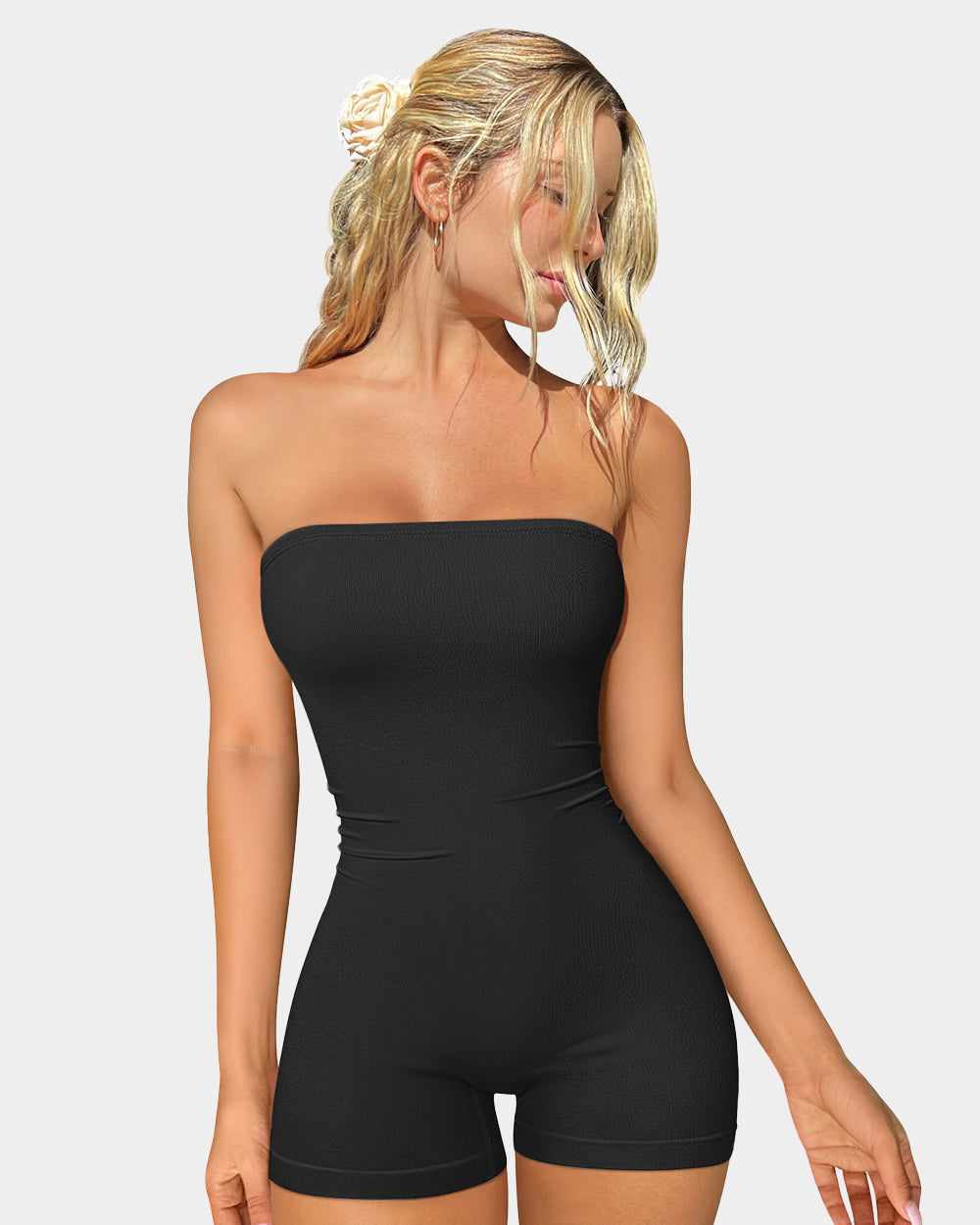 Strapless Basic Rompers
