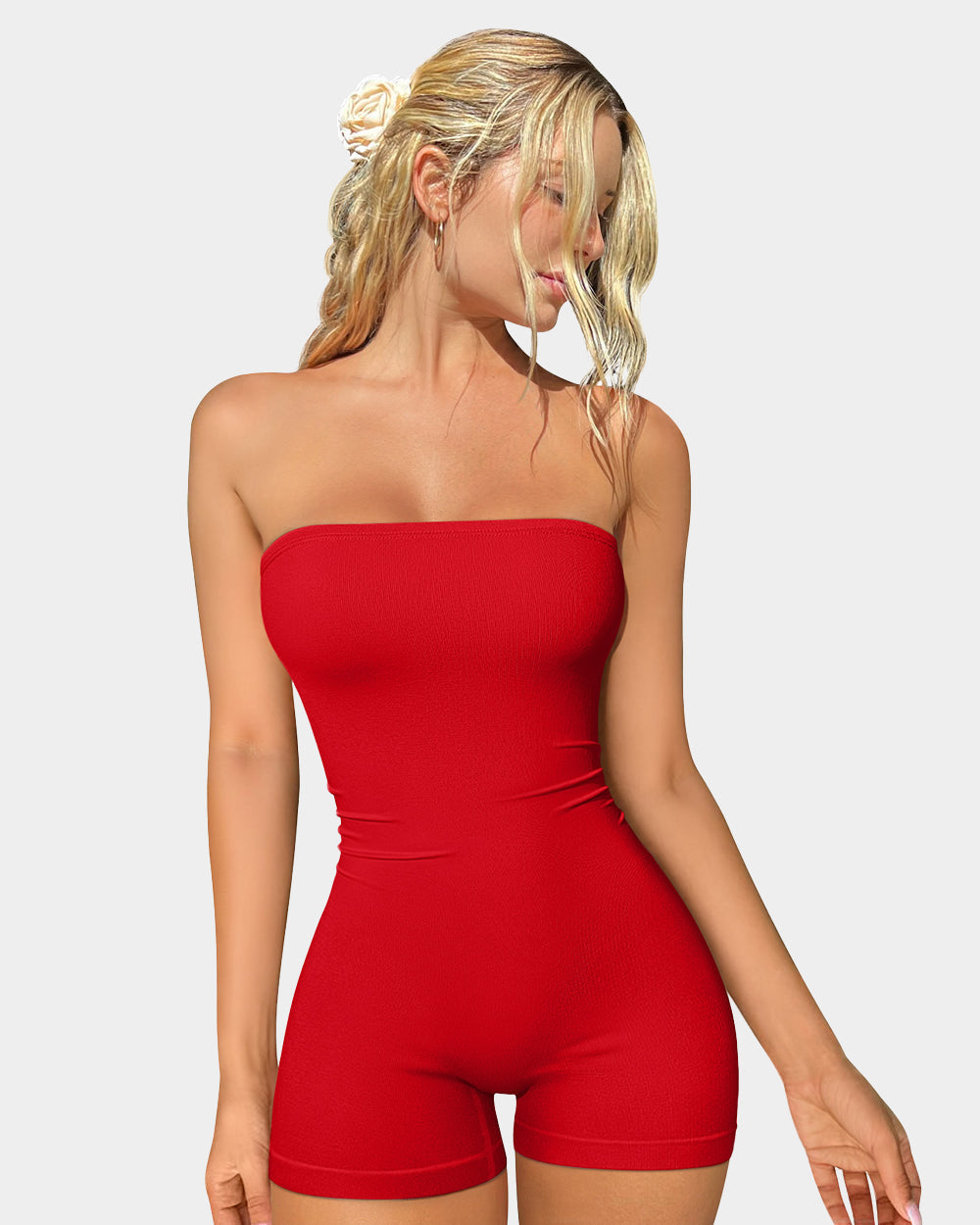 Strapless Basic Rompers