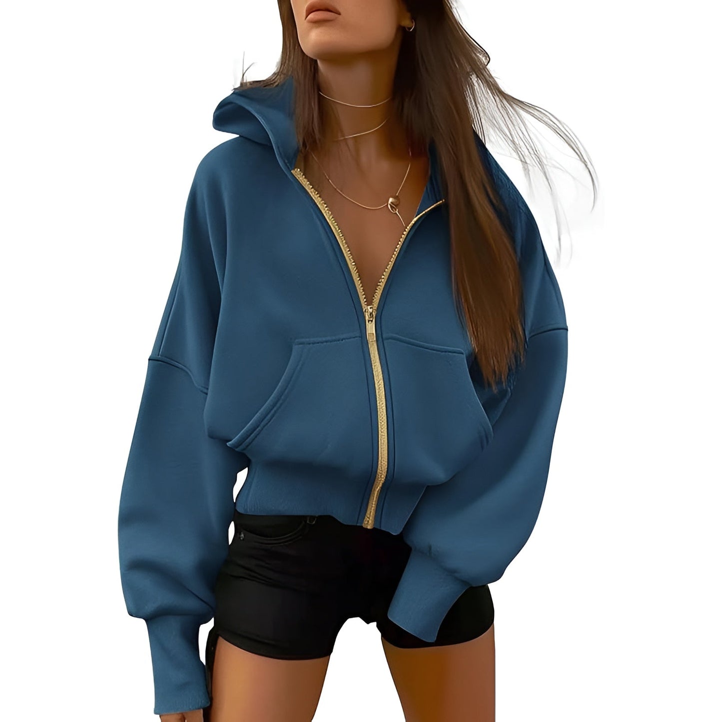 Aveline Zip Fleece Hoodie