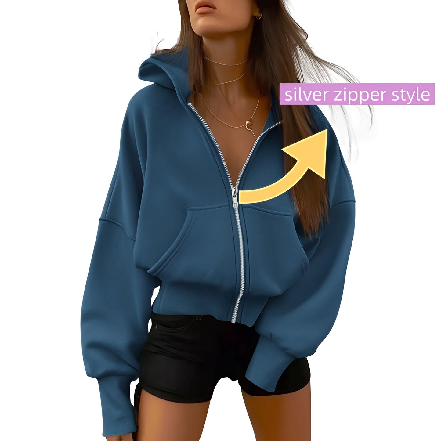 Aveline Zip Fleece Hoodie
