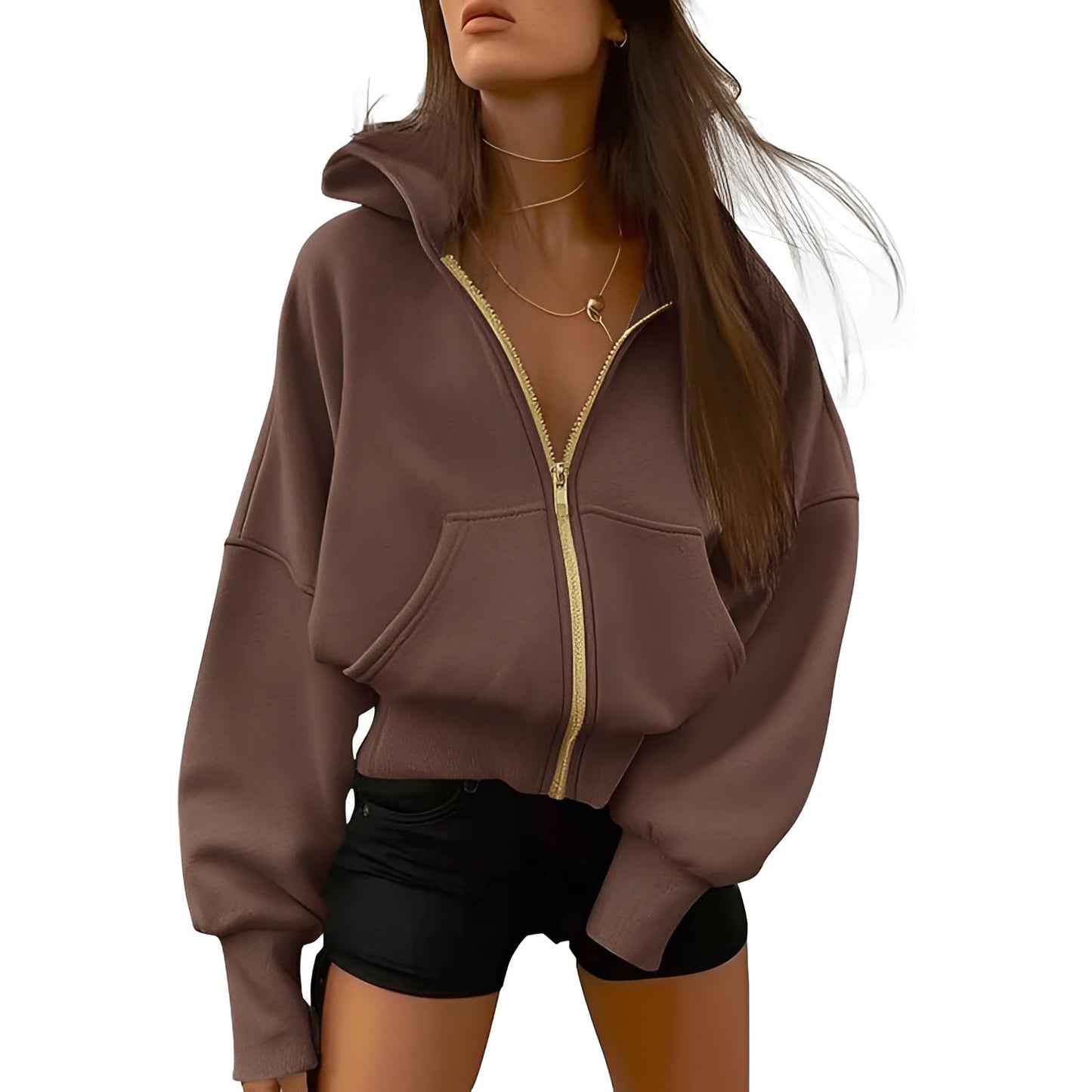 Aveline Zip Fleece Hoodie