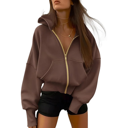 Aveline Zip Fleece Hoodie