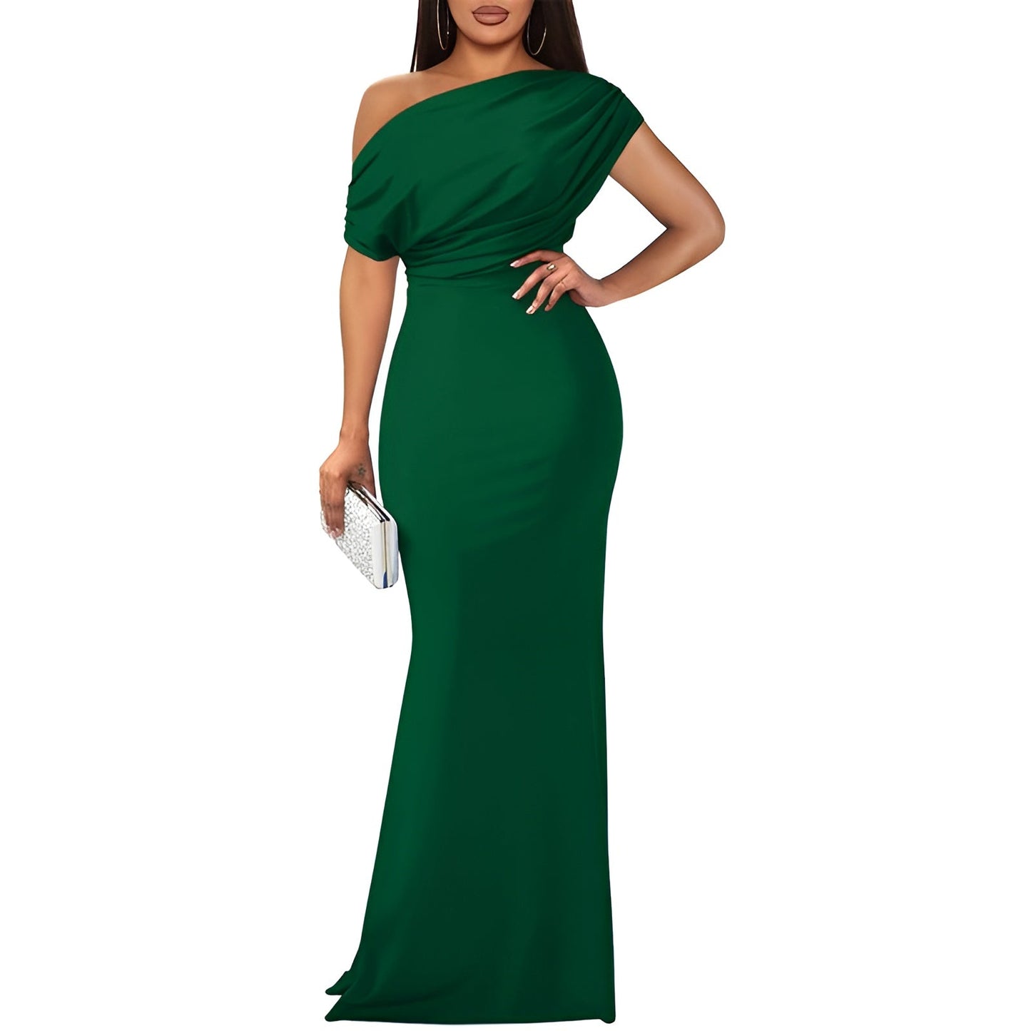 Aveline Elegant Off-Shoulder Evening Dress