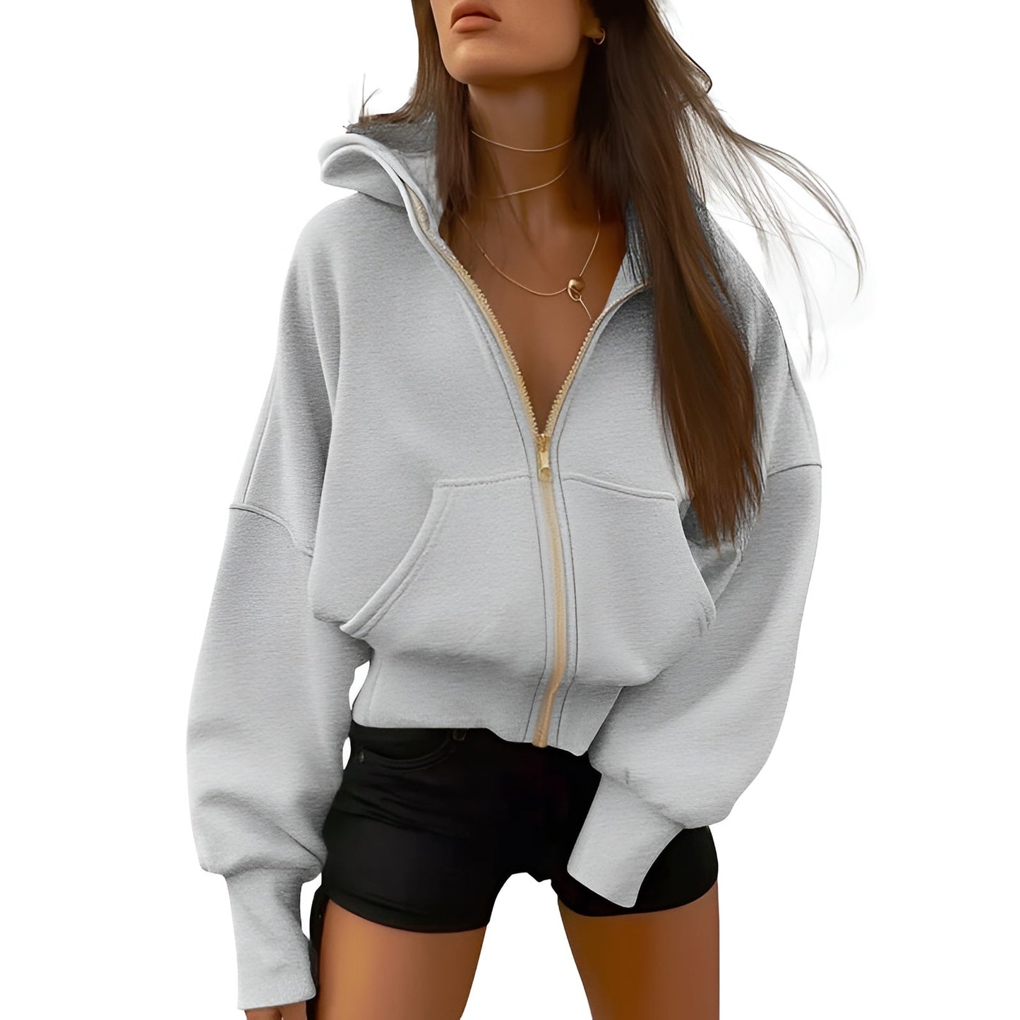 Aveline Zip Fleece Hoodie