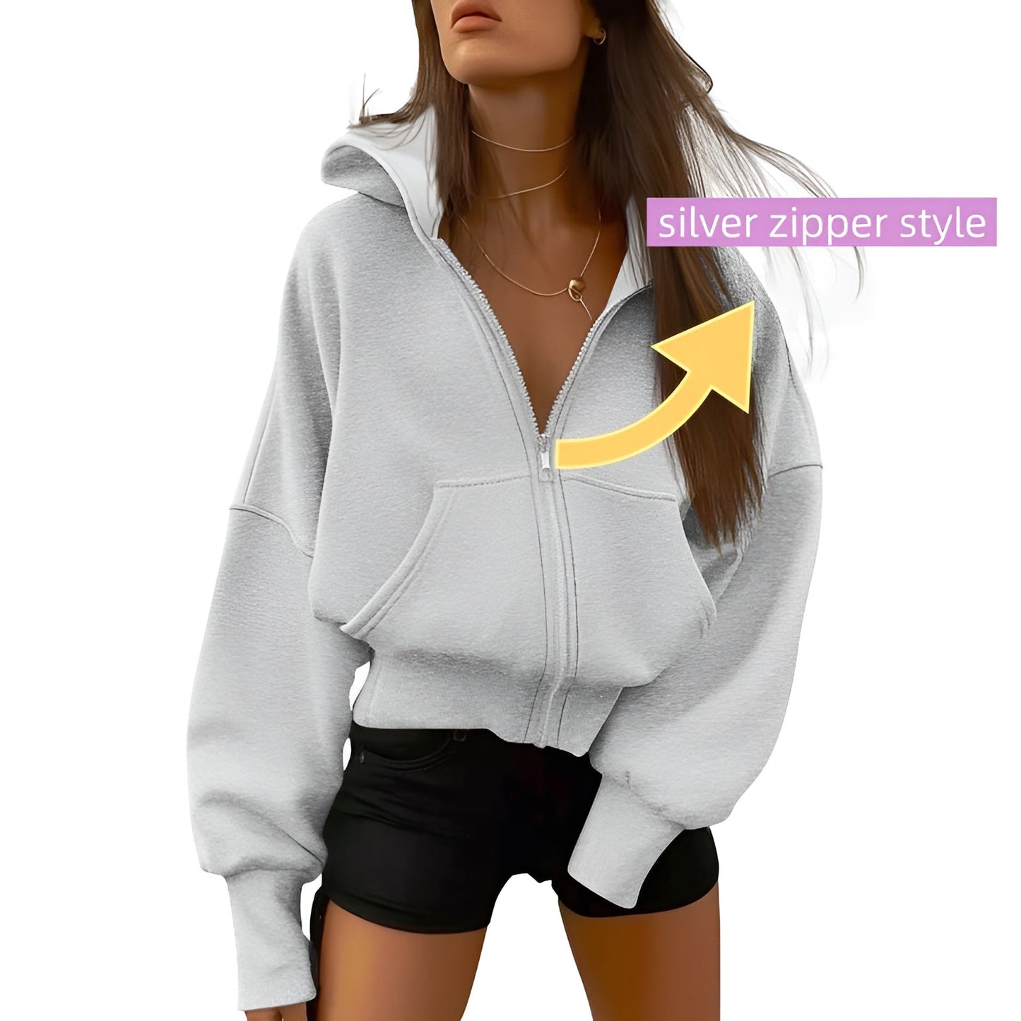 Aveline Zip Fleece Hoodie