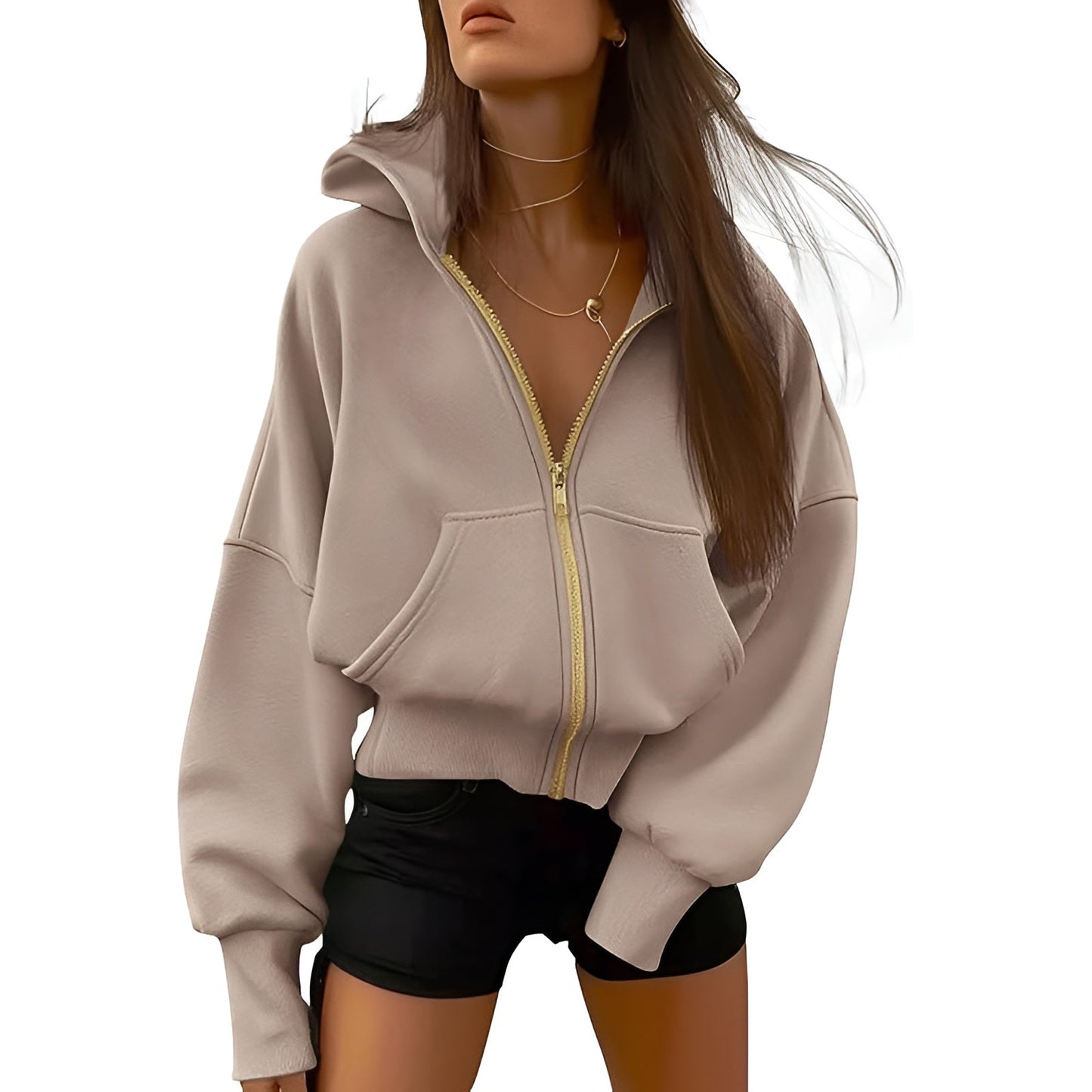 Aveline Zip Fleece Hoodie