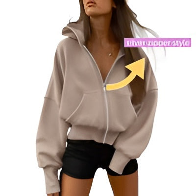 Aveline Zip Fleece Hoodie
