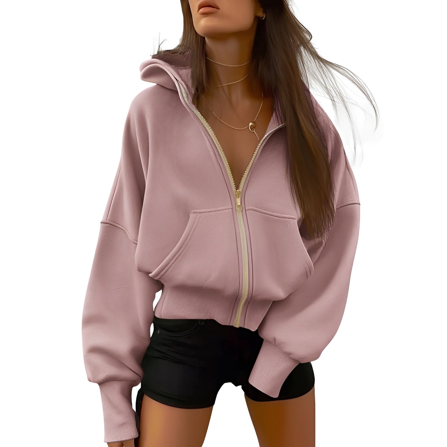 Aveline Zip Fleece Hoodie