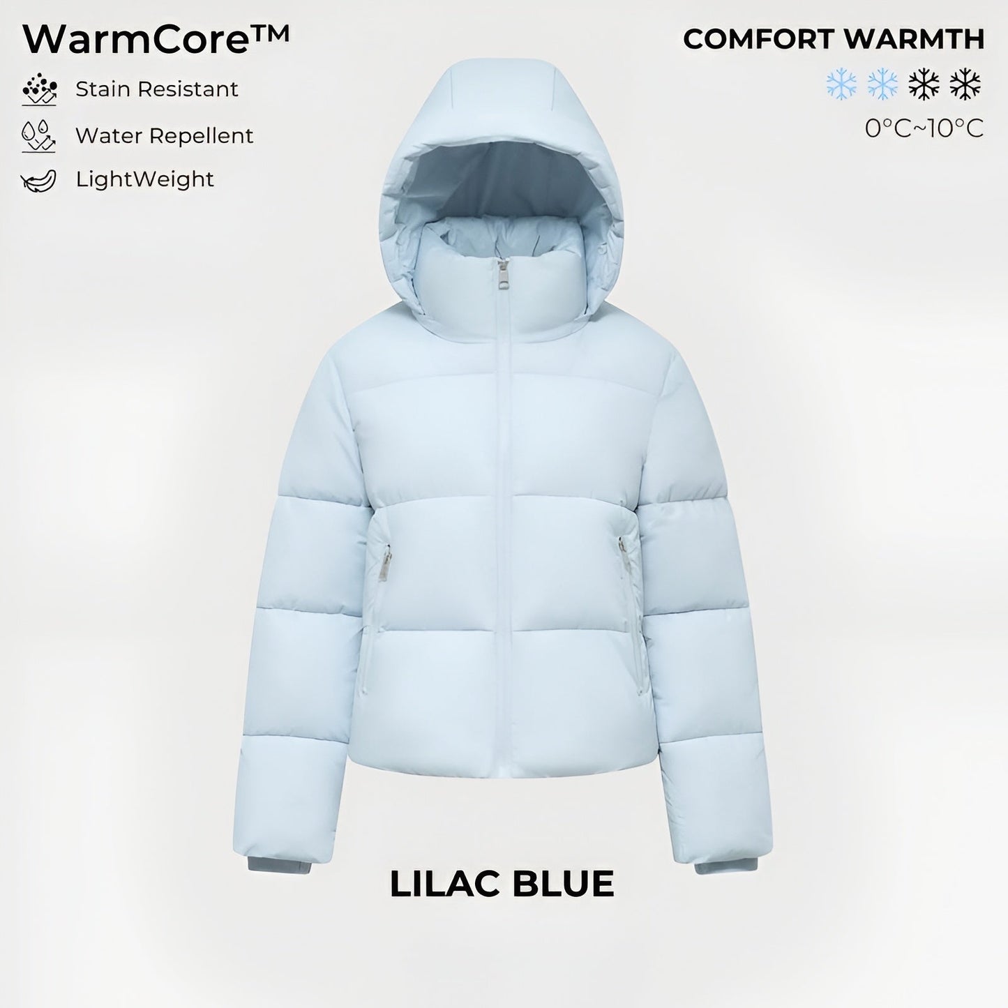 Aveline Fitted Hooded Puffer Jacket