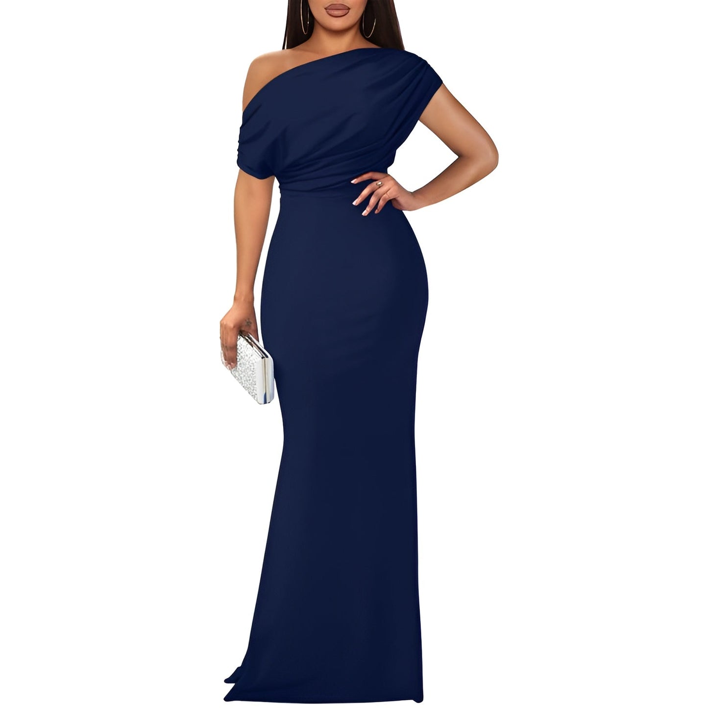 Aveline Elegant Off-Shoulder Evening Dress