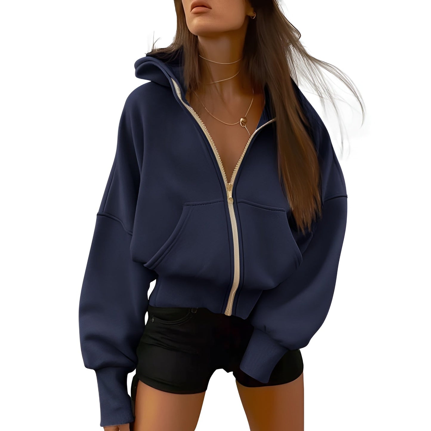 Aveline Zip Fleece Hoodie