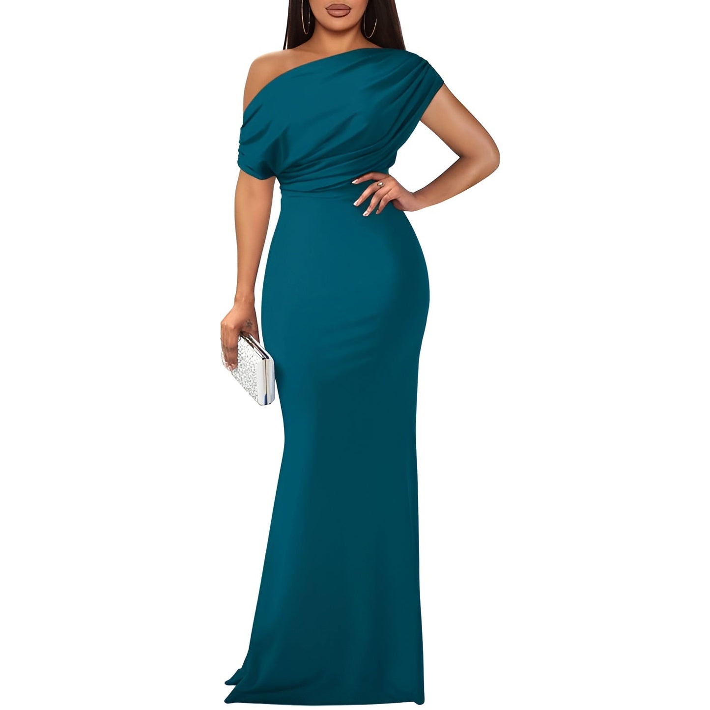 Aveline Elegant Off-Shoulder Evening Dress