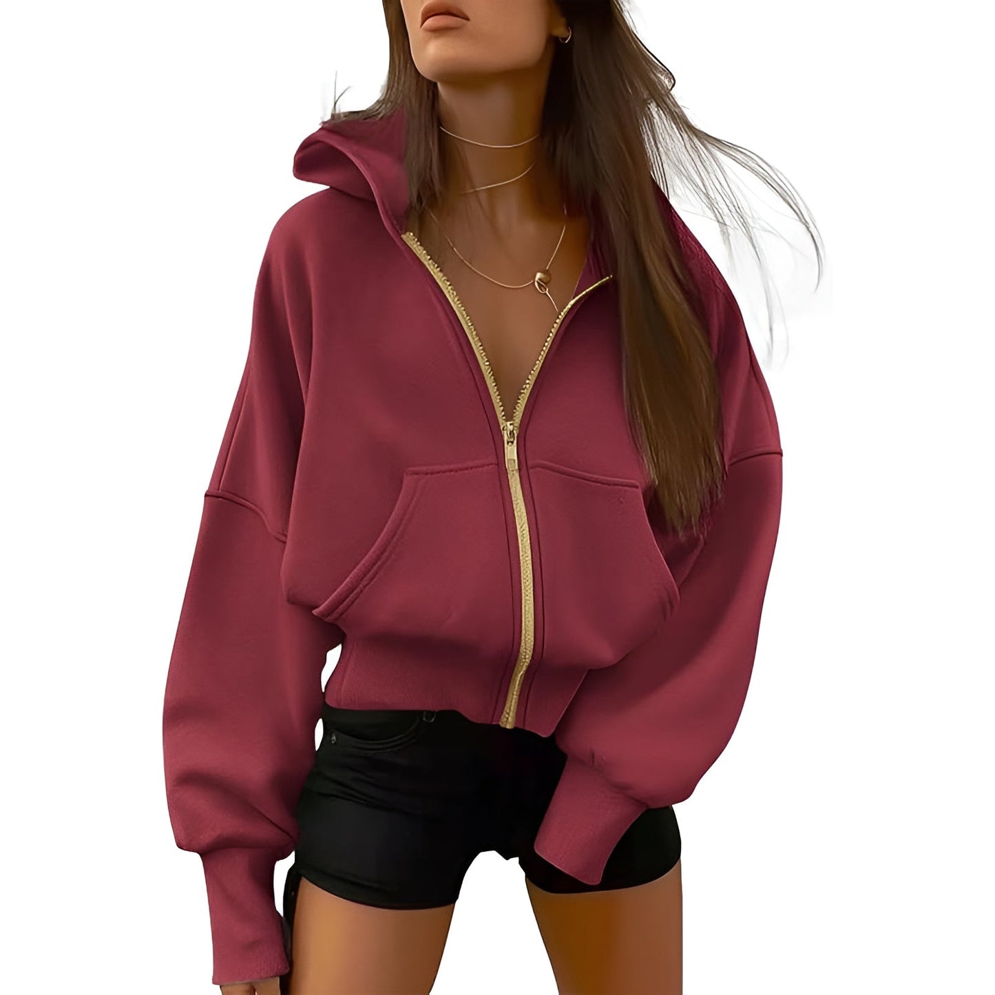 Aveline Zip Fleece Hoodie