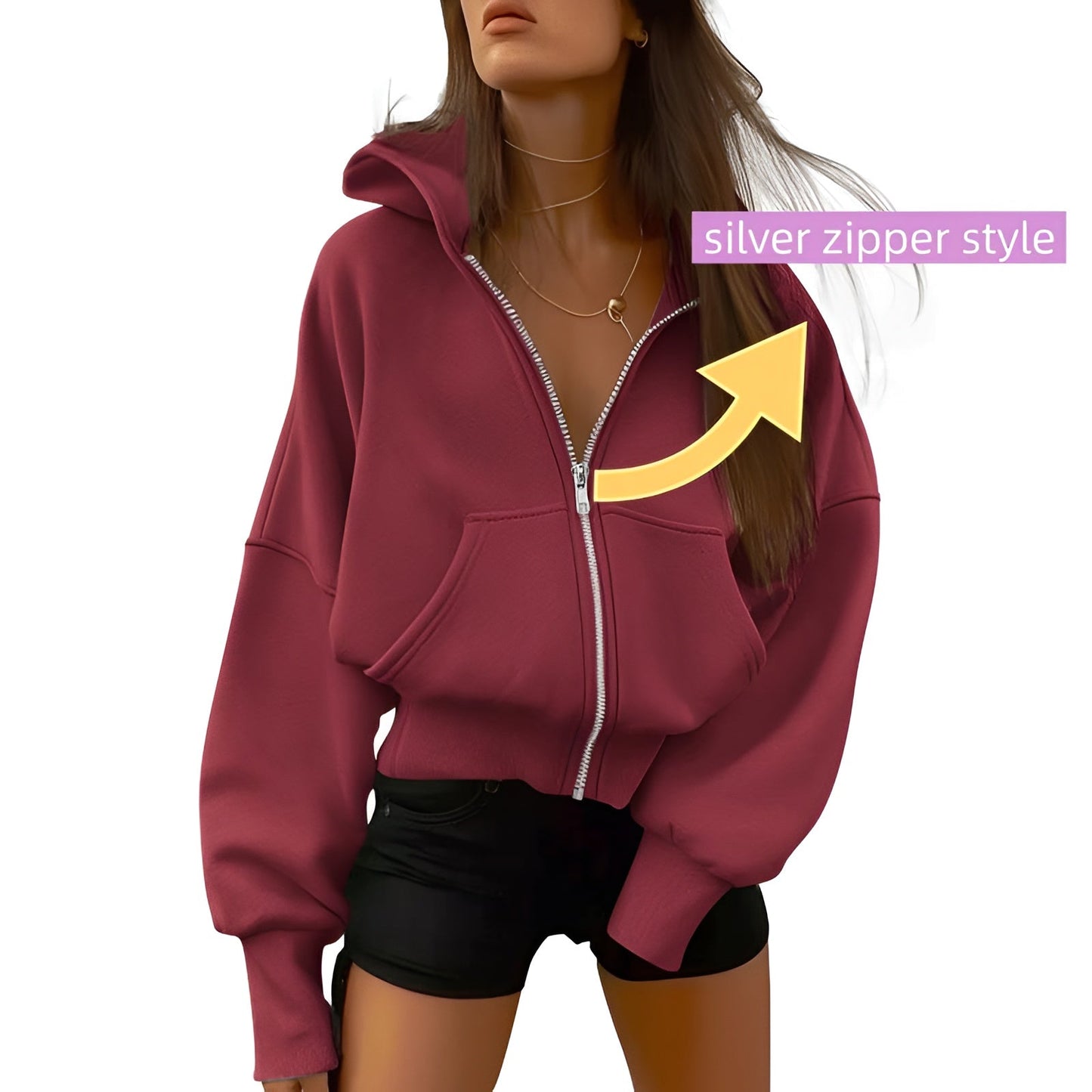 Aveline Zip Fleece Hoodie