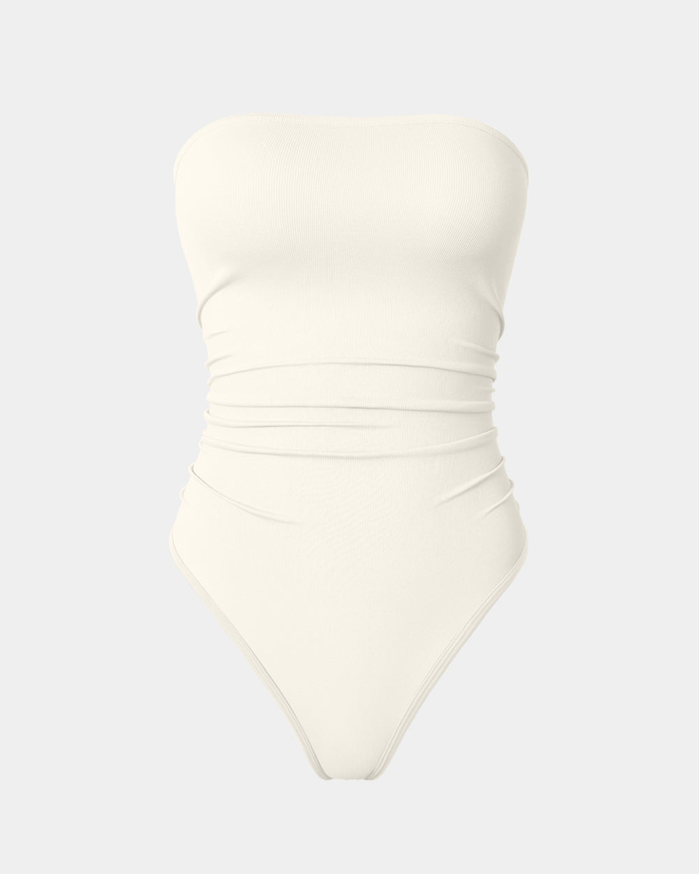 Strapless Ruched Stretch Bodysuits