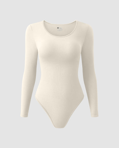 Crew neck Long Sleeve Bodysuit