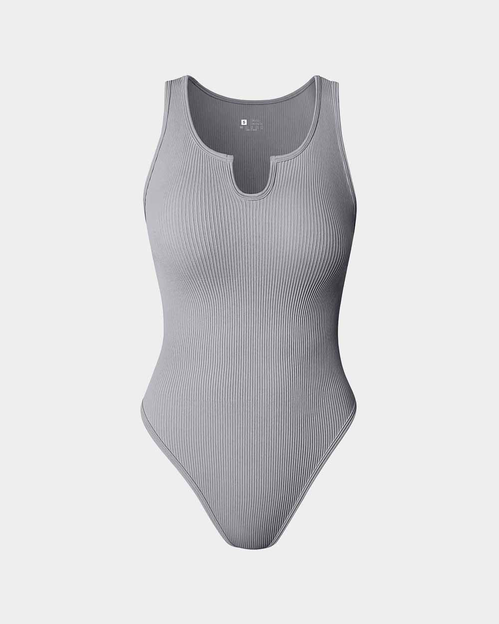 Ribbed  Sleeveless  Bodysuits