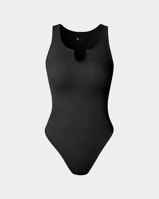 Ribbed  Sleeveless  Bodysuits