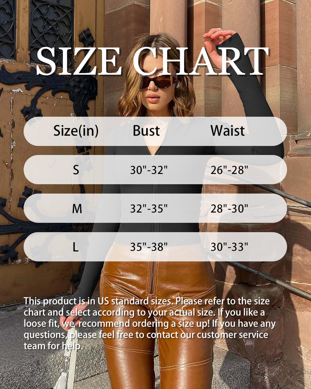 Long Sleeve  Front Zipped  Tops