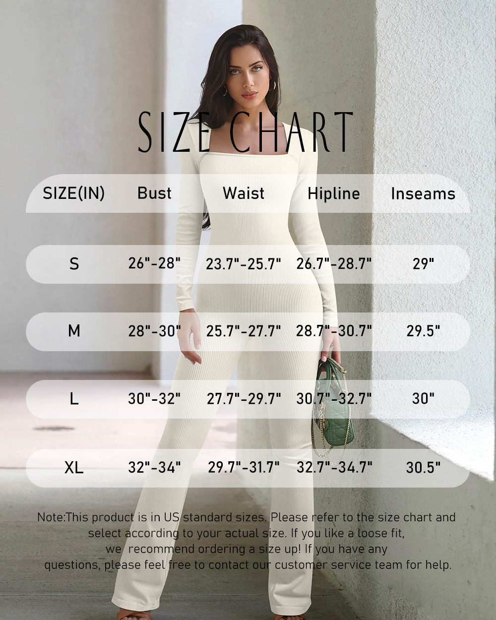 Ribbed Long Sleeve Bell Bottoms Flare Jumpsuits