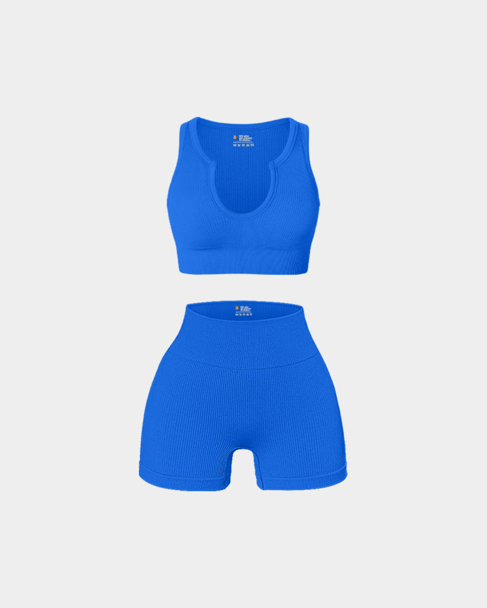 High Waist Leggings with  Cloud-Shaped Collar Sports Bra Exercise Set