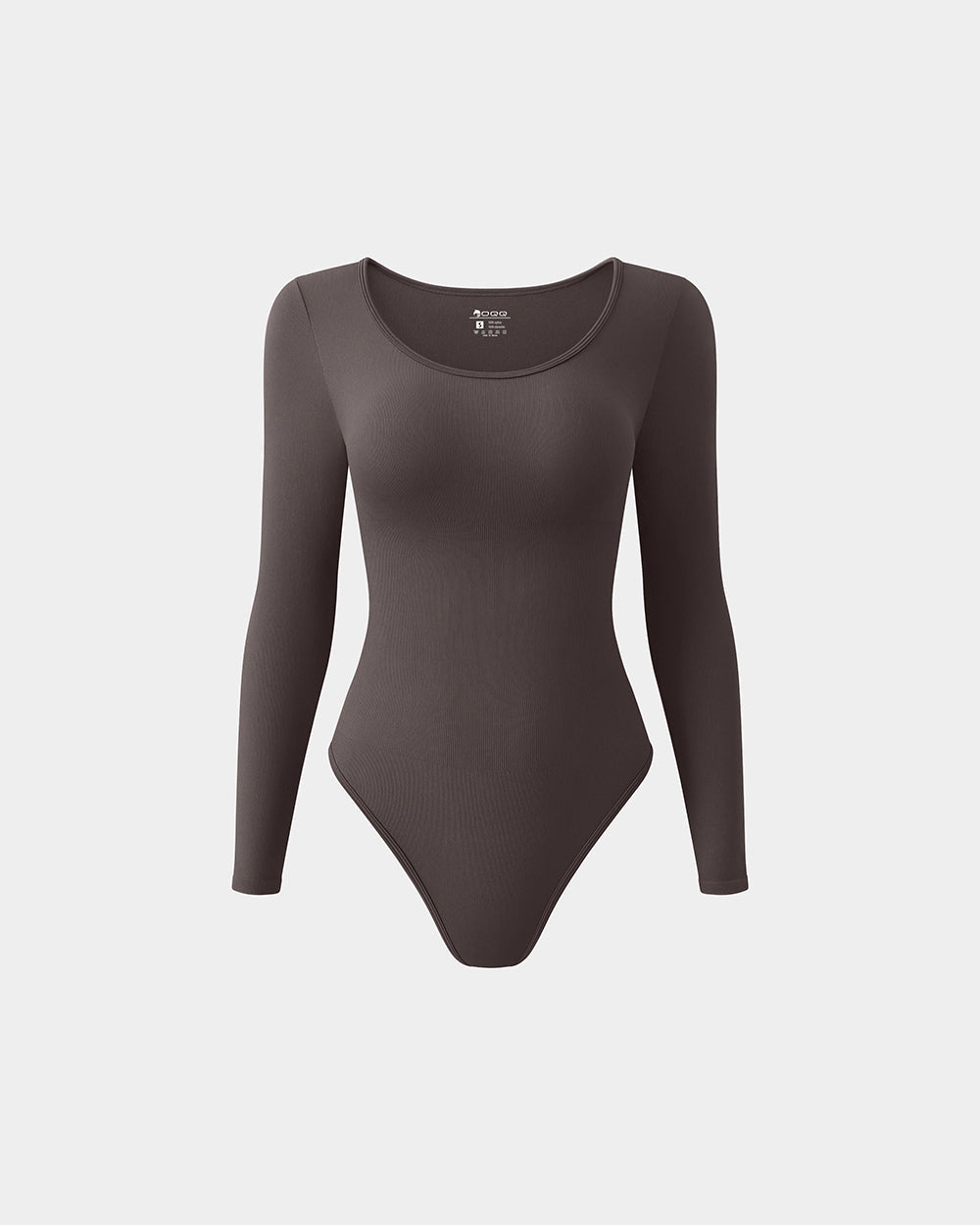 Ribbed  Long Sleeve Crew Neck Bodysuits