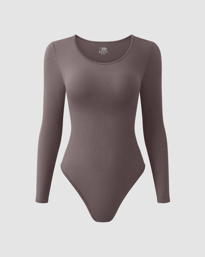 Crew neck Long Sleeve Bodysuit
