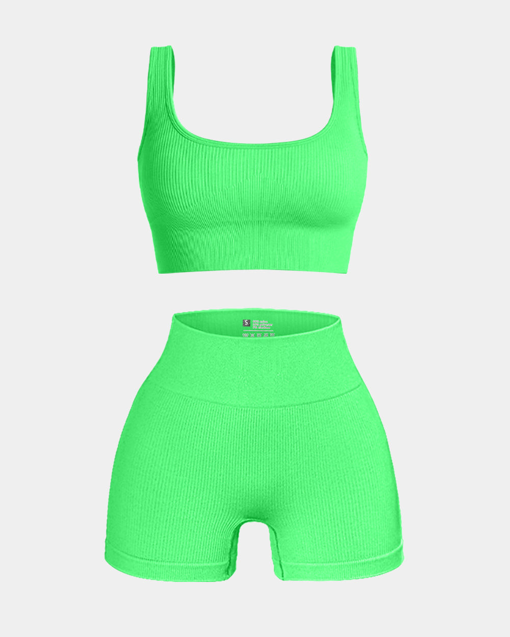 High Waist Leggings with Sports Bra Exercise Set