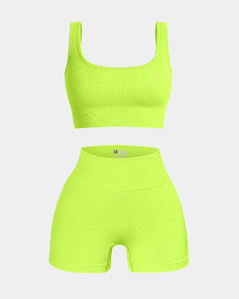 High Waist Leggings with Sports Bra Exercise Set