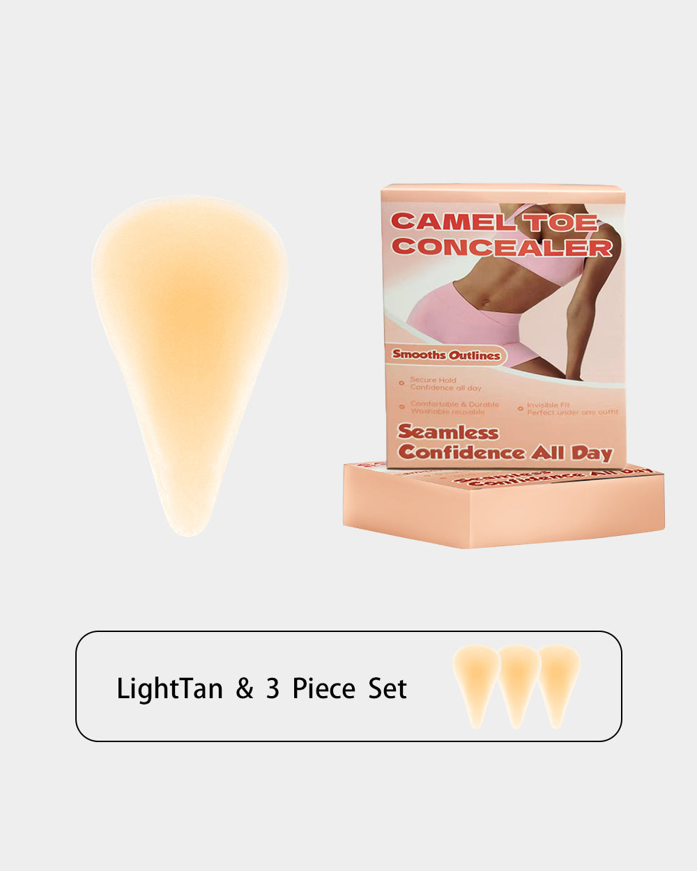 Teardrop-shaped Privacy Pads