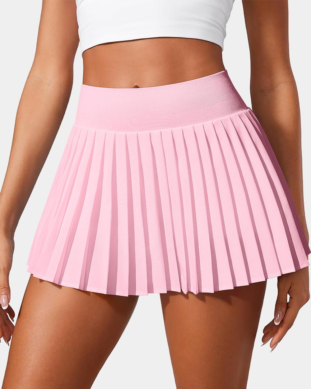 A-Line Pleated Mini Skirts