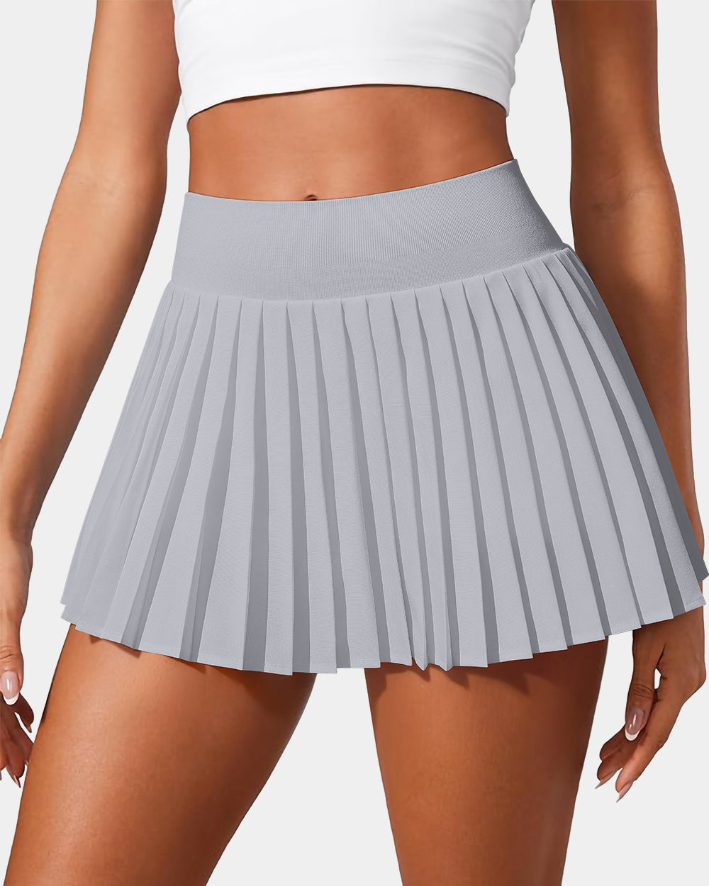 A-Line Pleated Mini Skirts