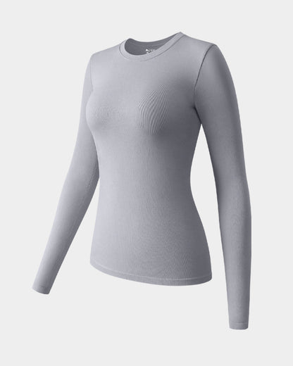 Crew Neck Stretch Fitted Tee Shirts Tops